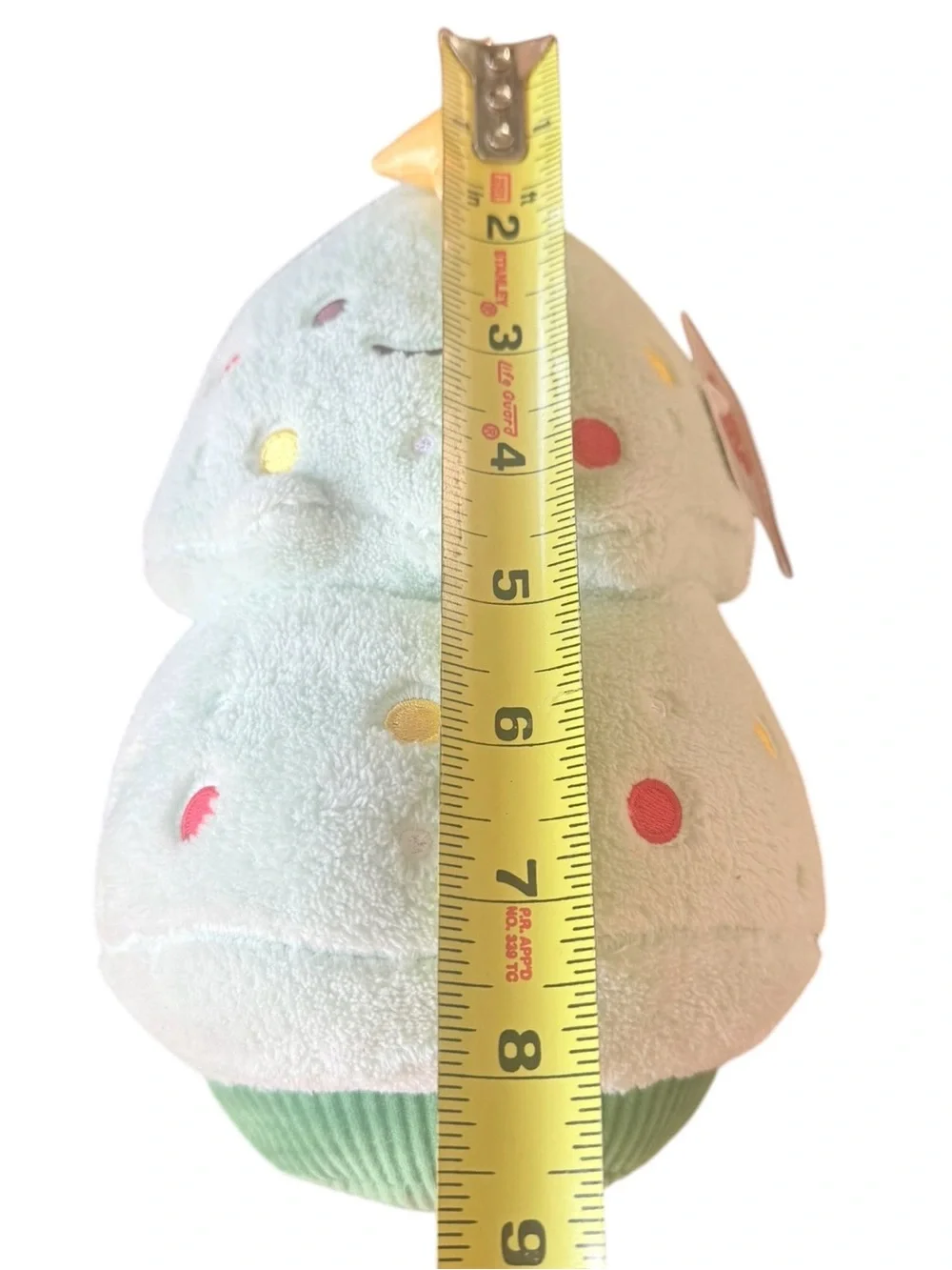 American Greetings Christmas Tree Plush 9” Mint Green Star Holiday NWT